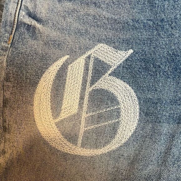 NWT! GRLFRND Denim Helena Jeans In City Rocker - Embroidered Logo, Button Fly - Picture 10 of 12